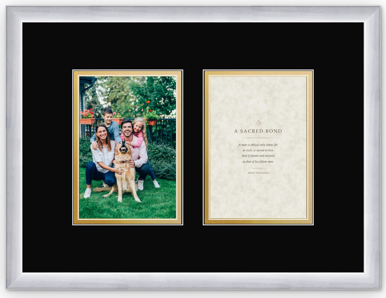 CustomPictureFrames.com Pet Memorial Frame - Multiple Sizes Made in the USA